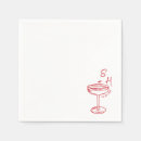 Search for fun cocktail wedding napkins Whimsical