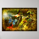 Recherche de damassé rouge posters Fleur