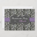 Search for purple bachelorette party invitations Chic