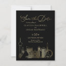 Search for las vegas wedding save the dates Black and gold