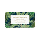Search for banana leaf return address labels Floral