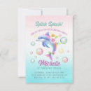 Search for dolphin birthday invitations Girl