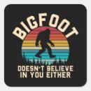 Search for bigfoot believer stickers Retro