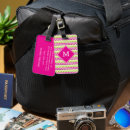 Recherche de hot pink luggage tags Rayures