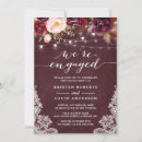 Search for marsala engagement party invitations Winter