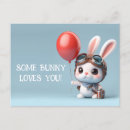 Search for cartoon balloon postcards Rabbit