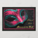 Search for mardi gras ball invitations Gold