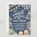 Search for string lights sweet 16 invitations Modern
