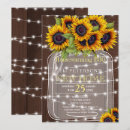 Search for sunflower mason jar invitations Sunflowers