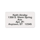 Search for address business labels White