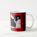 Search for red and white cat mugs Black