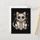 Recherche de lecture de chat cartes postales Amant du livre