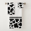 Search for black and white cow print bathroom accessories Farm