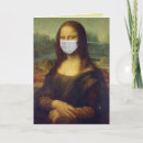 Recherche de masque vœux cartes Mona lisa