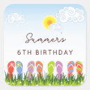 Search for fun in the sun stickers Whimsical