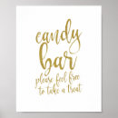 Search for candy bar wedding signs Gold