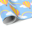 Search for hot air balloon wrapping paper Clouds