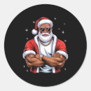 Search for african american stickers Santa