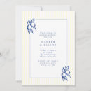 Search for yellow rehearsal dinner invitations Blue and yellow