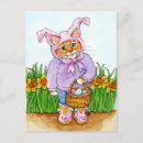 Recherche de chat pâques cartes postales Printemps