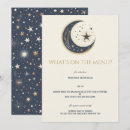 Search for blue and gold wedding menus Celestial