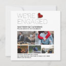 Recherche de photo collage fiançailles invitations Élégant