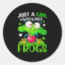 Search for small frog stickers For her