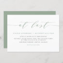 Recherche de sage green mariage invitations Minimaliste