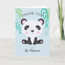 Recherche de panda thank you cards Bambou