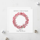 Search for watercolor wreath christmas cards Berries