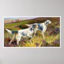 Search for english setter art Vintage