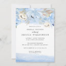 Search for watercolor floral engagement party invitations Blue
