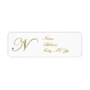 Search for letter n return address labels Elegant