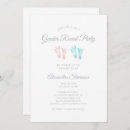 Recherche de jumelle baby shower fille invitations Rose et bleu