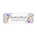 Search for purple dots return address labels Floral
