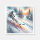 Recherche de ski serviettes Aquarelle