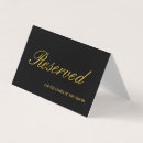 Search for gold wedding table cards Black