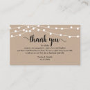 Search for kraft wedding thank you cards String lights
