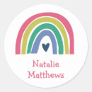 Search for rainbow name stickers Heart