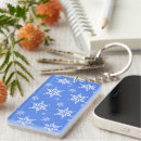 Search for blue white snowflake keychains Winter