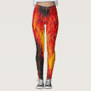 Search for burn into flame leggings Red