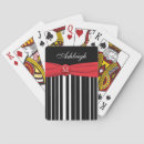 Search for black and white playing cards Striped
