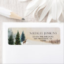 Search for wonderland return address labels Winter bridal shower