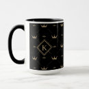 Search for crown monogram mugs Black