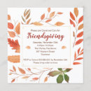 Search for potluck square invitations Autumn leaves