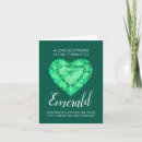 Search for emerald anniversary cards 55 years