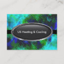 Search for heating and cooling business cards Service