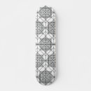Search for abstract pattern skateboards Black and white