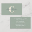 Search for monogram business cards Simple