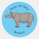 Search for cartoon rhinoceros stickers For kids